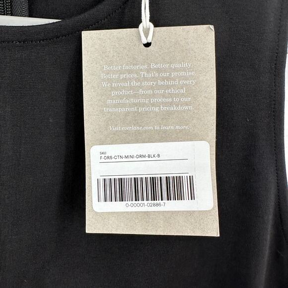 Everlane The Dream '90s Shift Dress in black Size XL - Picture 6 of 11